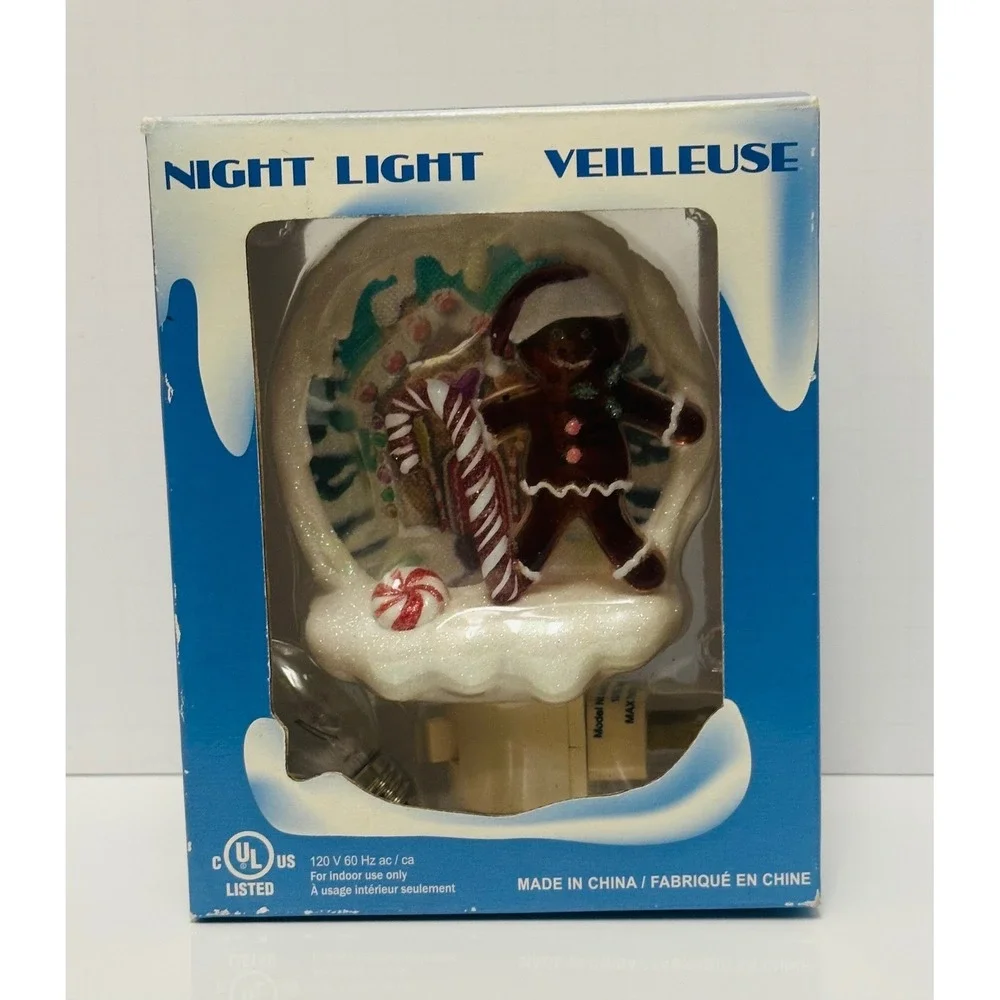 Costco Gingerbread Man Night Light Veilleuse 6